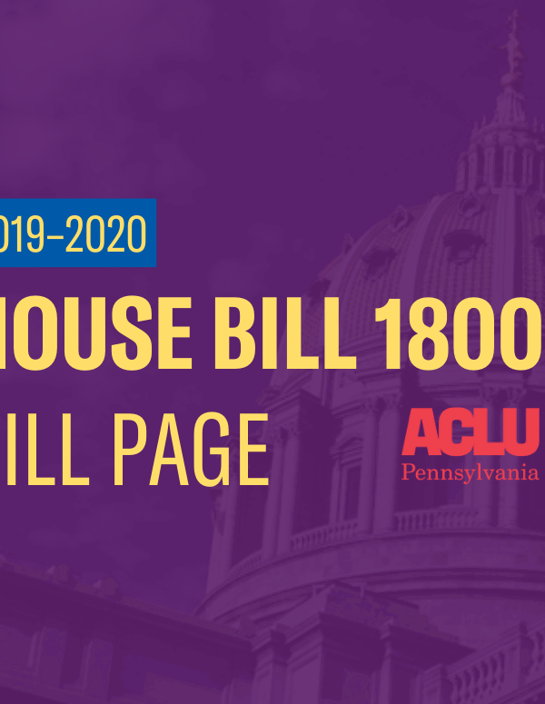 ACLU-PA Bill Page | HB 1800