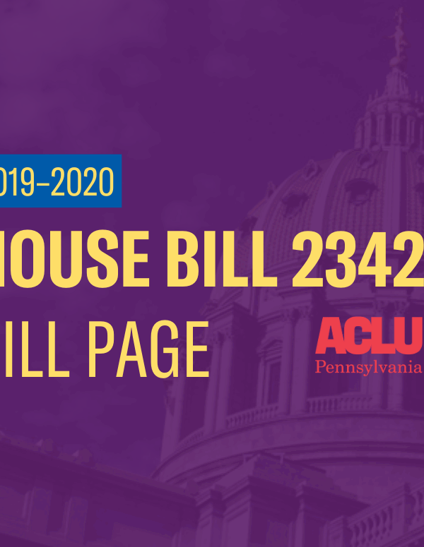 ACLU-PA Bill Page | HB 2342