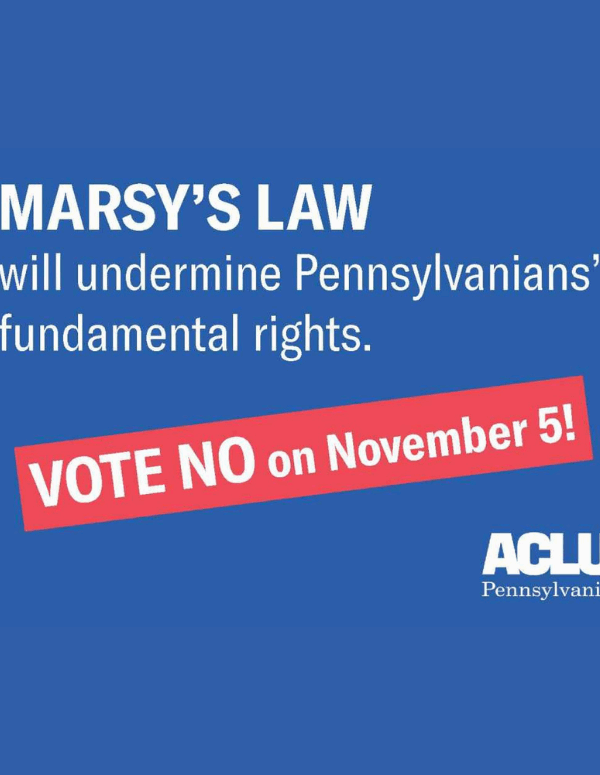 ACLU-PA Bill Page | Marsy's Law