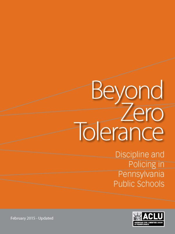 Beyond Zero Tolerance