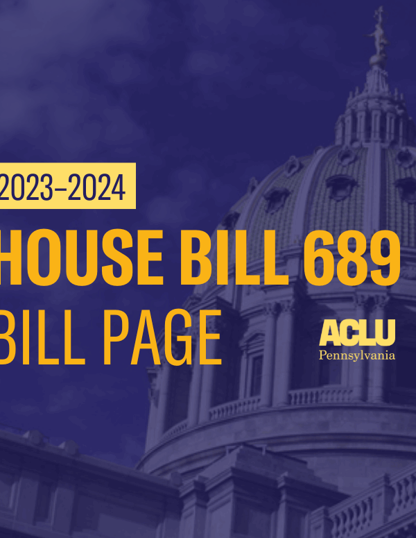 ACLU-PA Bill Page HB 689