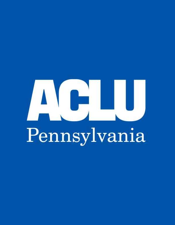 ACLU-PA logo on a blue background.