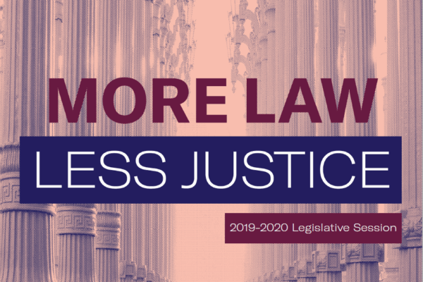 More Law, Less Justice 2019-2020 cover