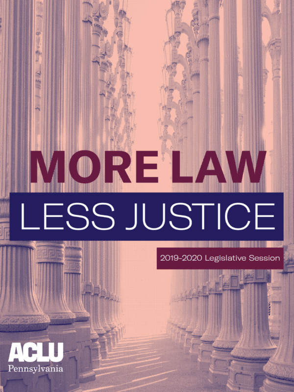 More Law, Less Justice 2019-2020 cover