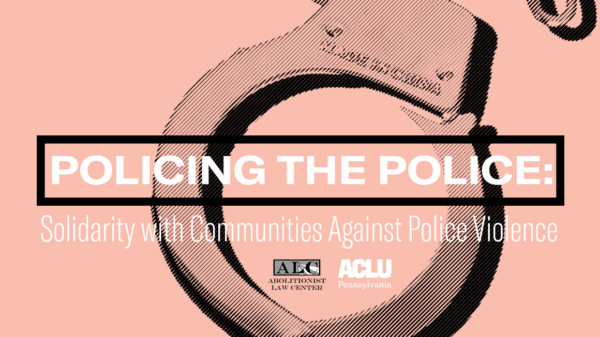 Handcuffs on a pink background