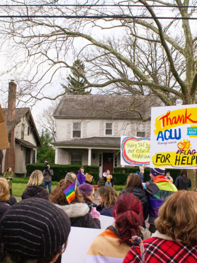 Central Bucks students protesting