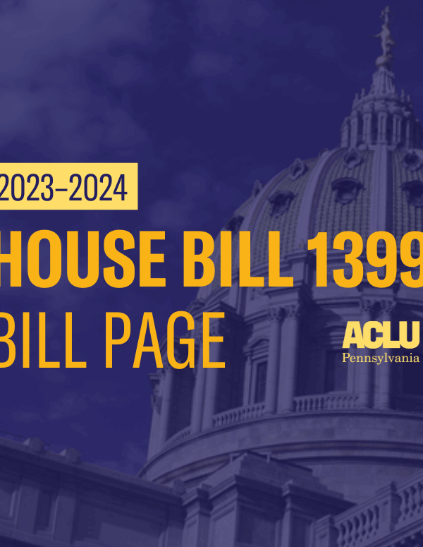 ACLU-PA Bill Page HB 1399