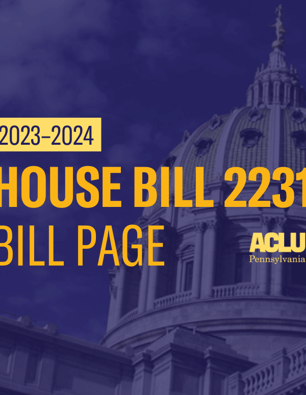 ACLU-PA Bill Page HB 2231