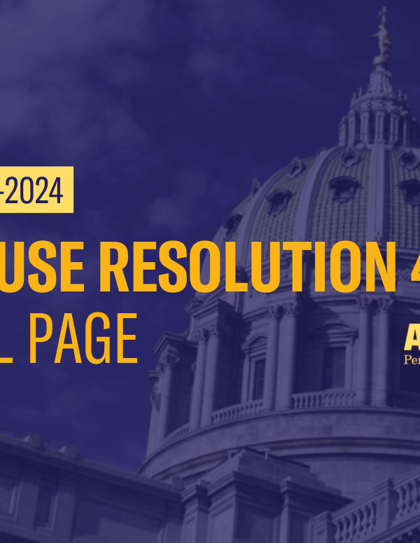 ACLU-PA Bill Page HR 416