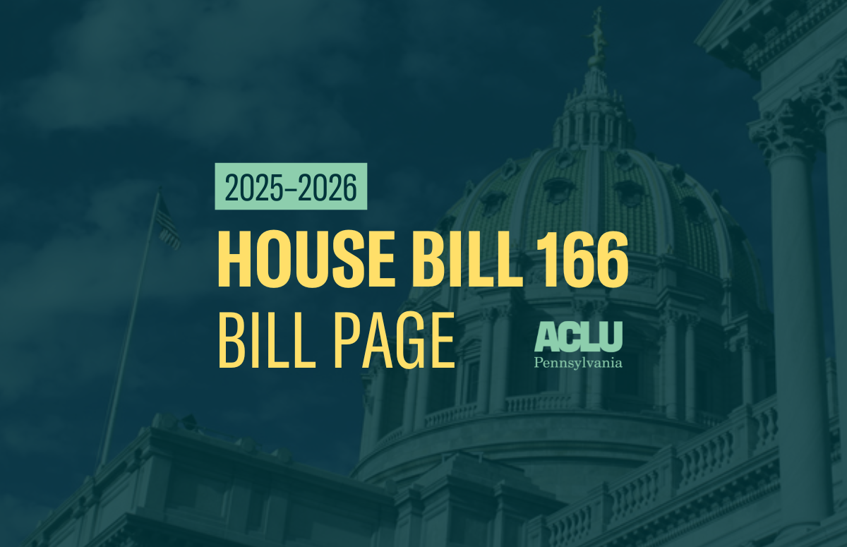 ACLU-PA Bill Page HB 166