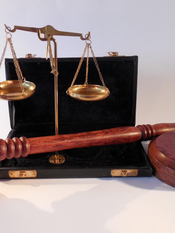 judge's gavel and scales of justice