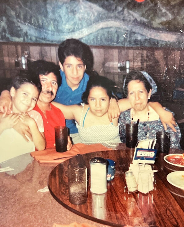 Maribel Hernández Rivera as a young child with her family.