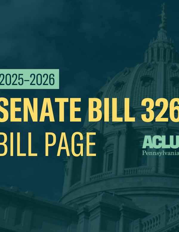 ACLU-PA Bill Page SB 326
