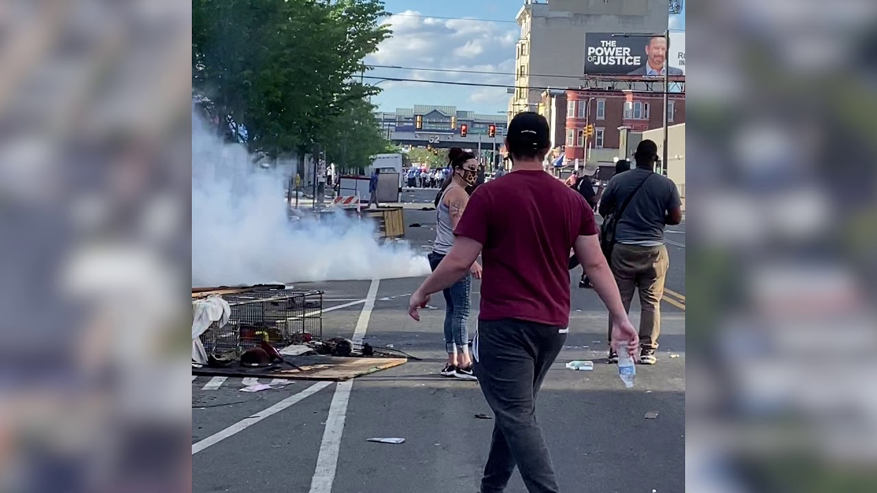 Philadelphia police violence against peaceful protesters