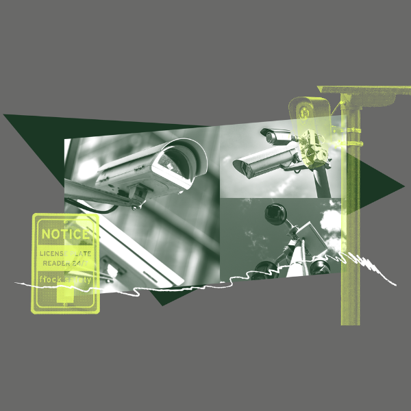 Image of Flock-style surveillance cameras