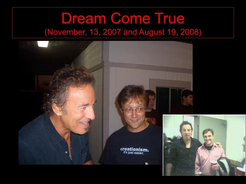 Photos of Vic Walczak with Bruce Springsteen