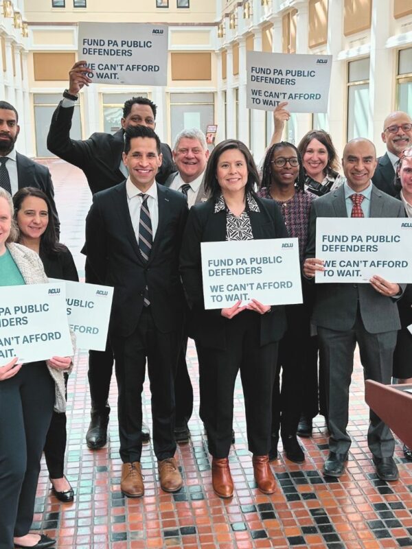 Fund PA Public Defense press conference