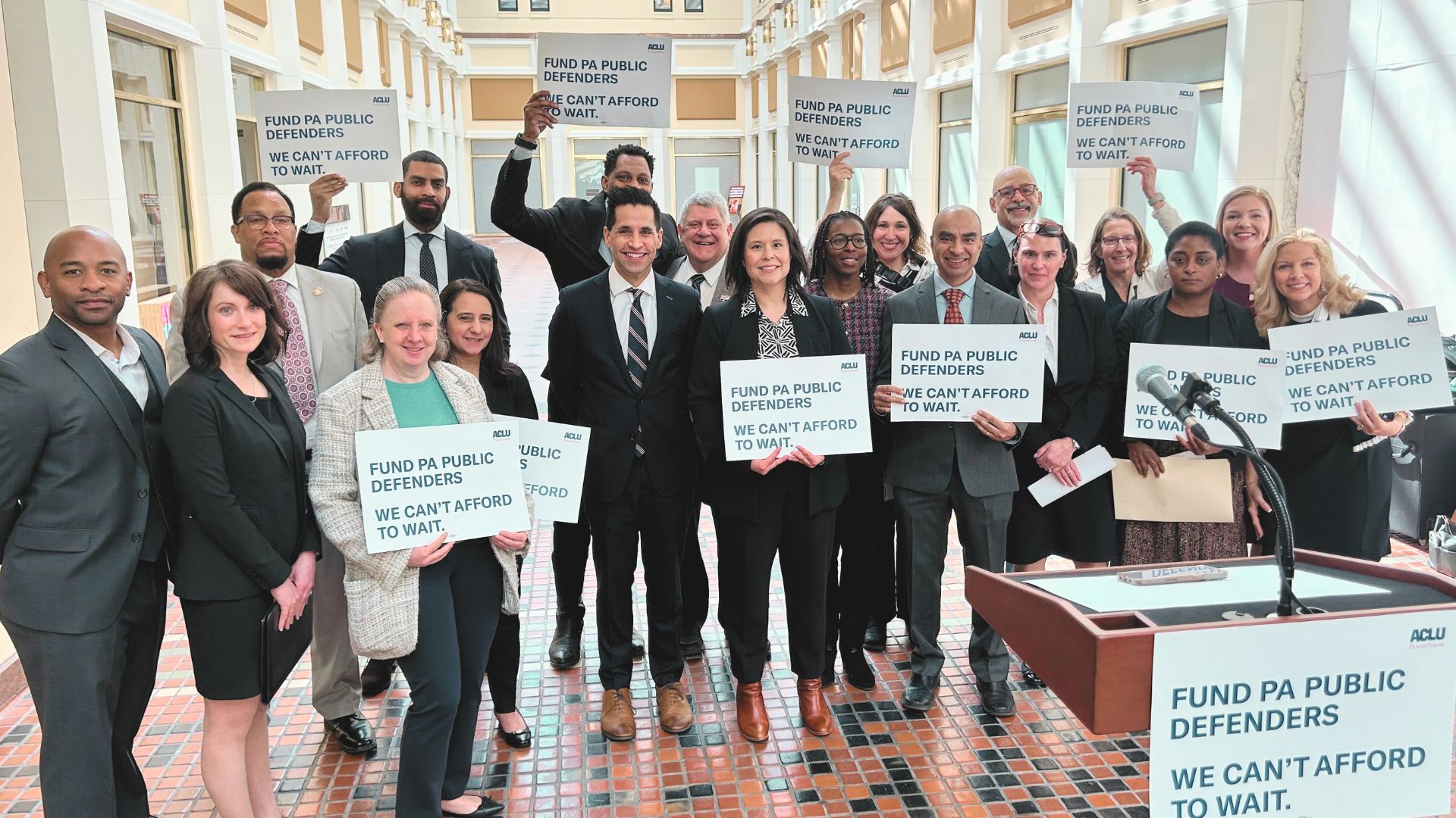 Fund PA Public Defense press conference