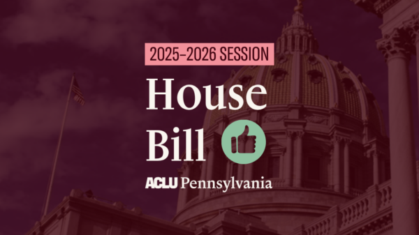 Graphic in support of a House bill