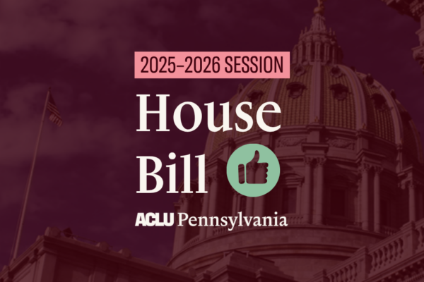 Graphic in support of a House bill
