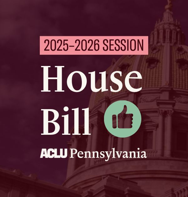 Graphic in support of a House bill