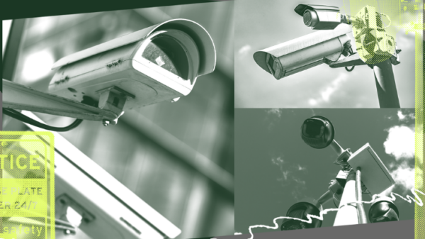 Graphic of surveillance cameras