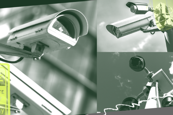 Graphic of surveillance cameras