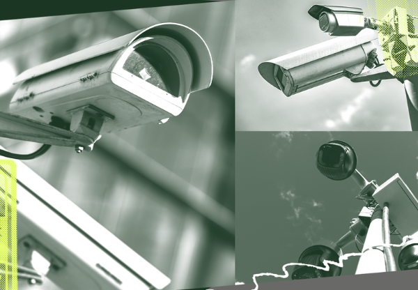 Graphic of surveillance cameras
