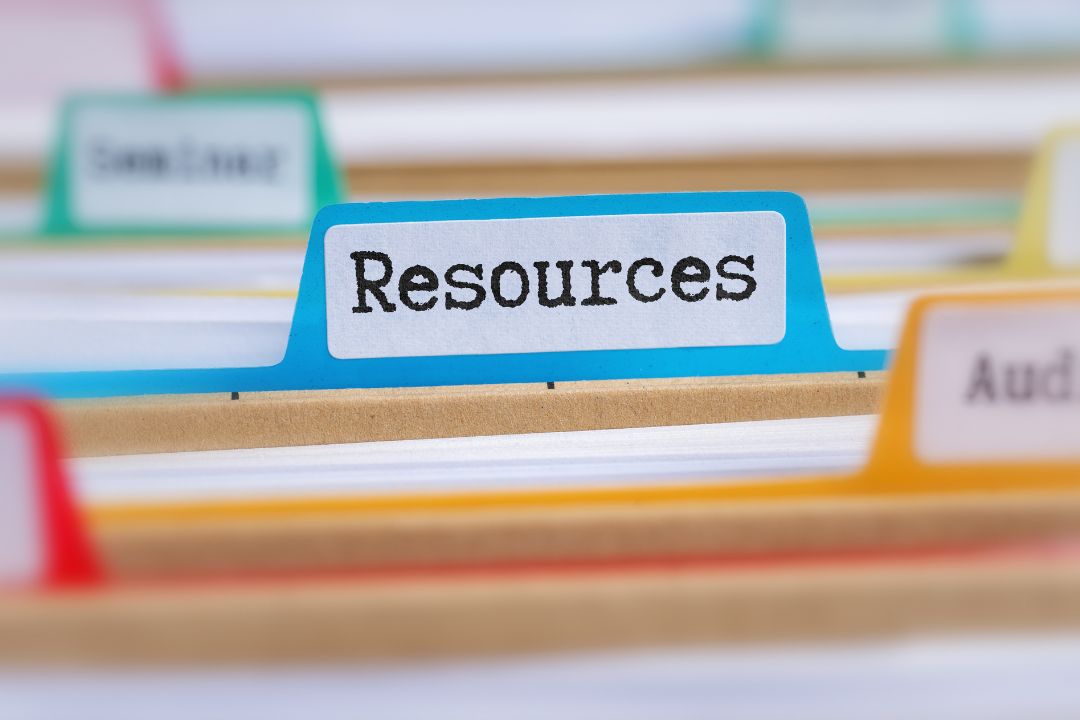 Image of a file labeled "Resources"