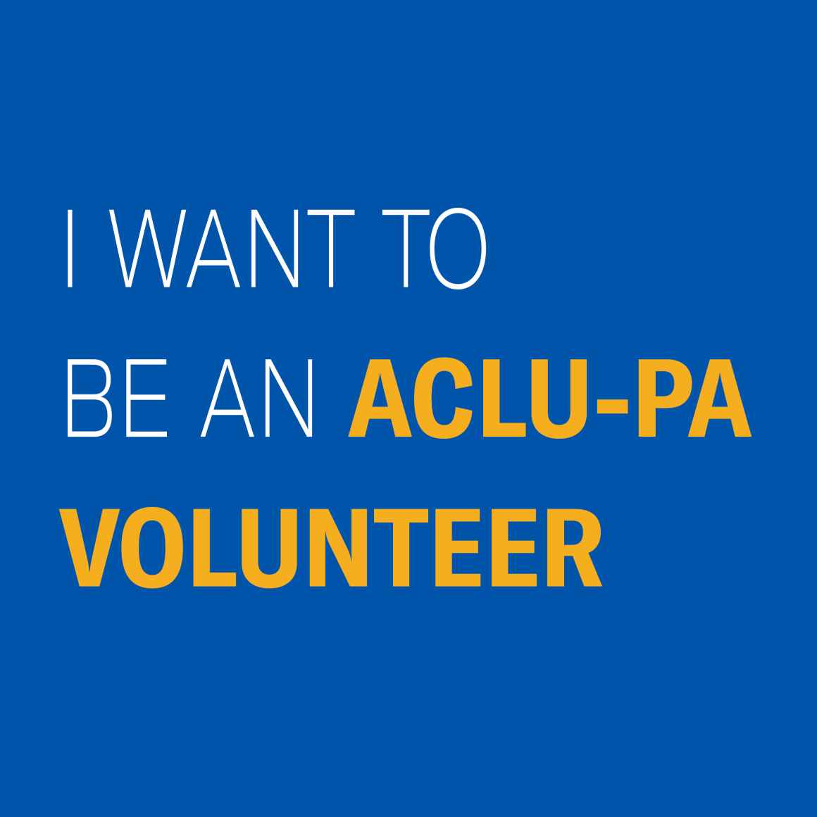 ACLU Volunteer