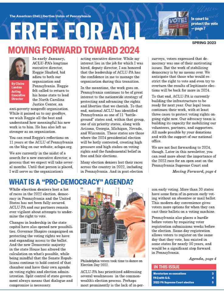 newsletter spring 2023