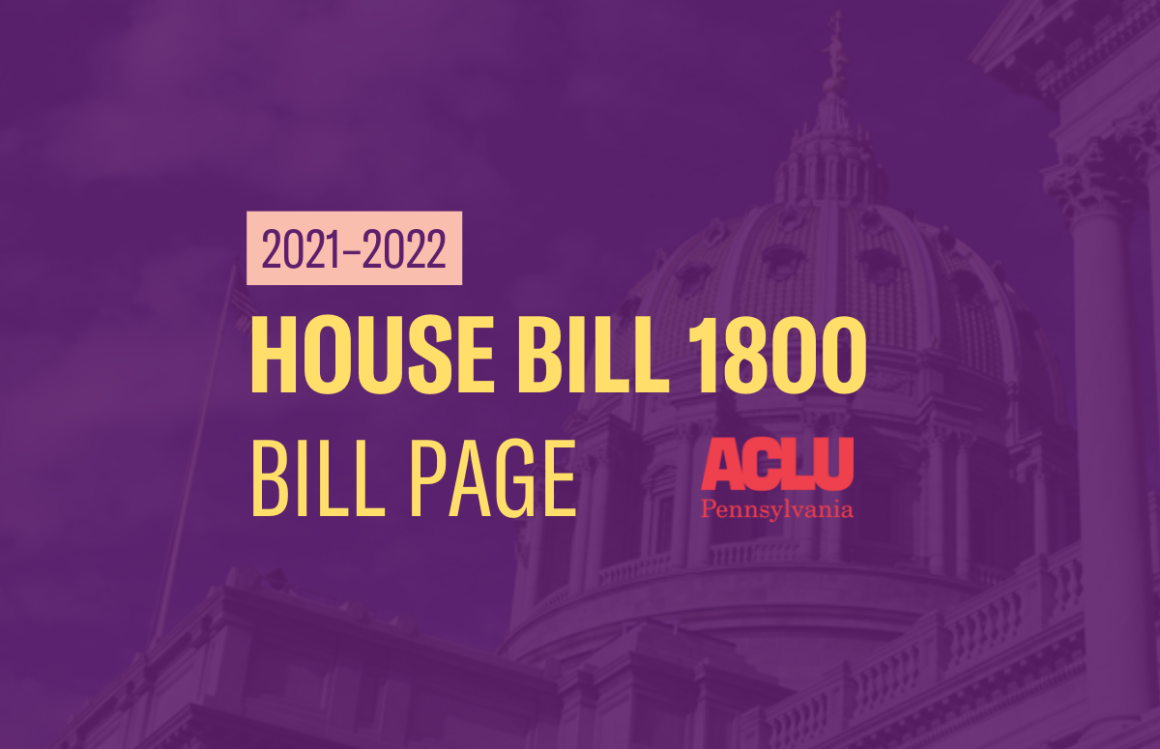 ACLU-PA Bill Page | HB 1800