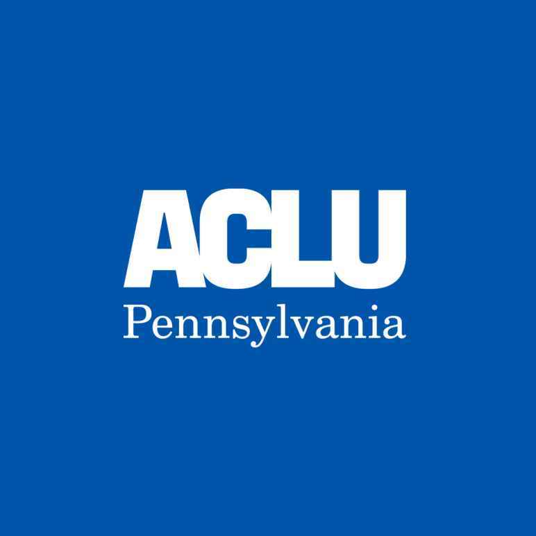 ACLU-PA logo on a blue background