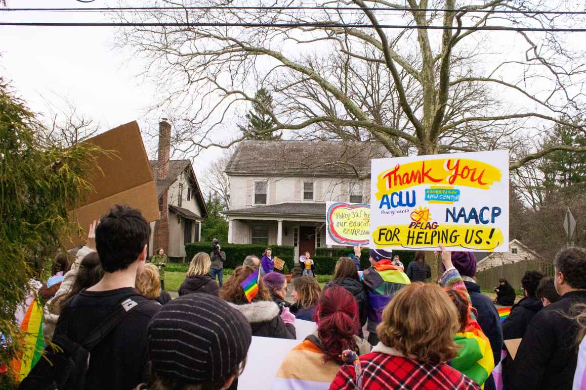 Central Bucks students protesting