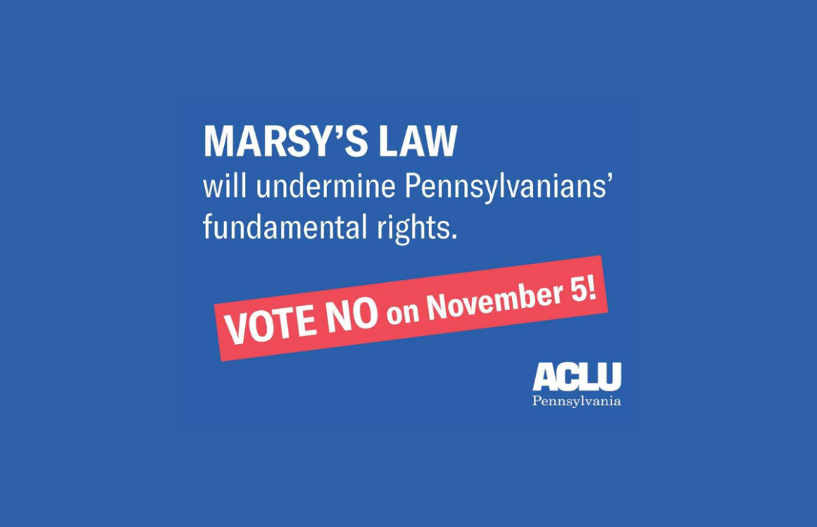 ACLU-PA Bill Page | Marsy's Law