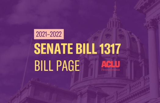 ACLU-PA Bill Page SB 1317